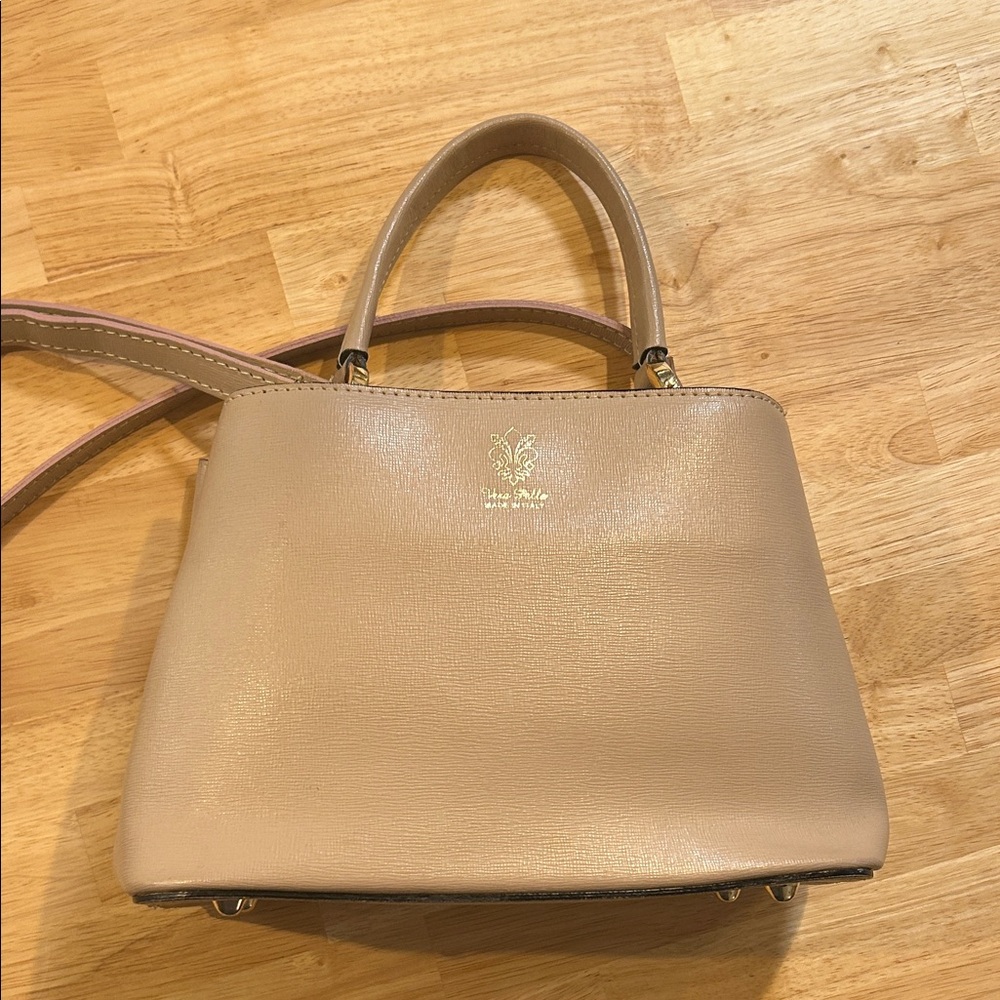 Tan Italian purse | genuine leather | made in Italy